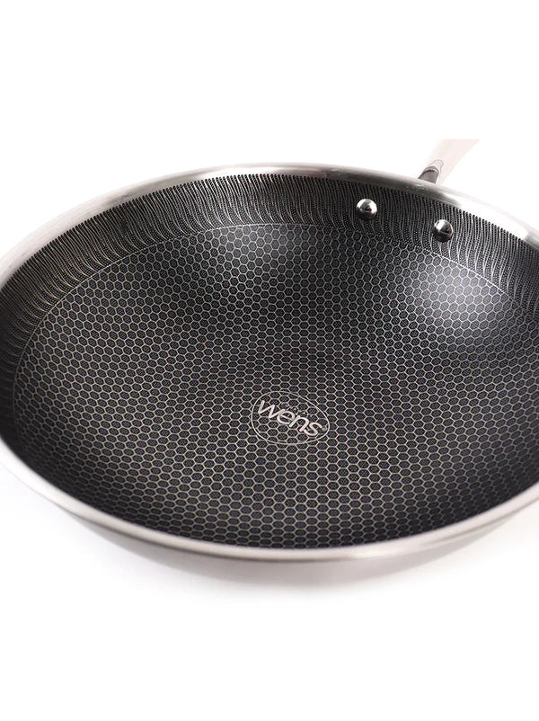 Wok Con Tapa 30 Cm, Honey Comb