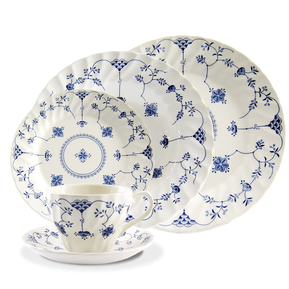 Vajilla Fina 30 Piezas Finlandia Blue Queens by Churchill