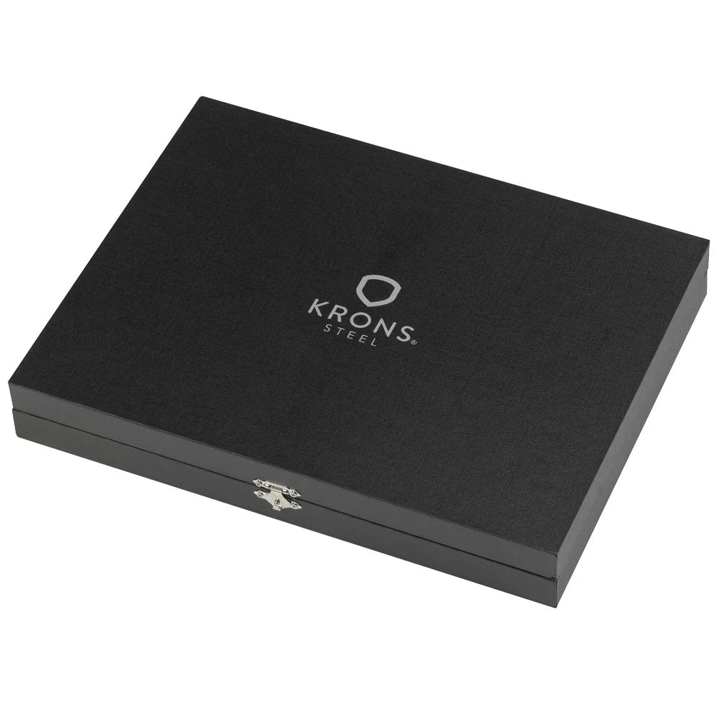 Cubiertos Acero Inoxidable con caja 24Pzs Baguette krons