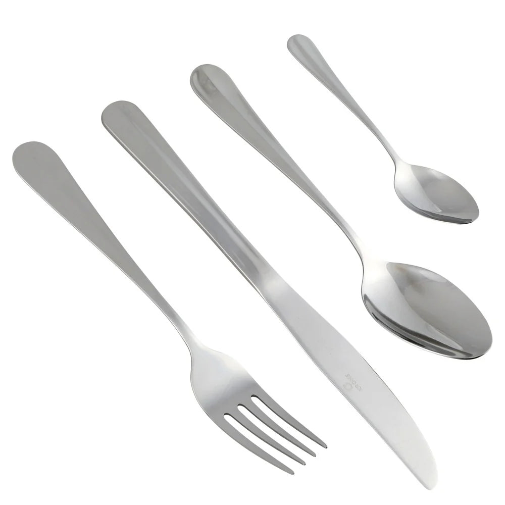 Cubiertos Acero Inoxidable con caja 24Pzs Baguette krons