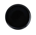 Plato Redondo Porcelana Negro 28cm Negro Corona