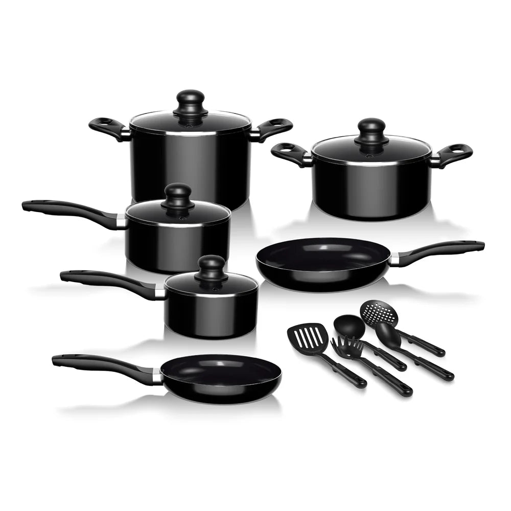 Batería 15 Piezas Omni Black Aluminio Antiadherente