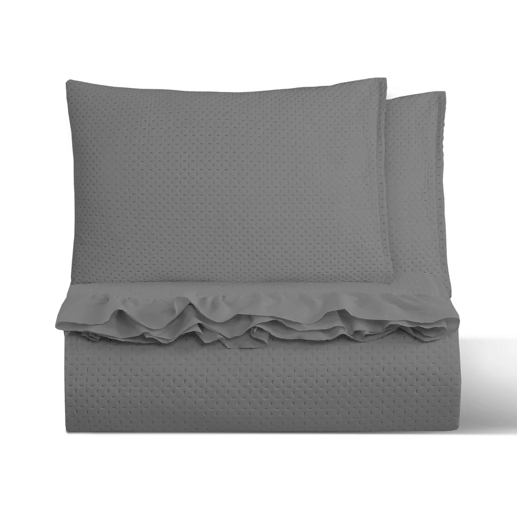 Cubrecama Quilt Gris - Magic Collection Martiné KING