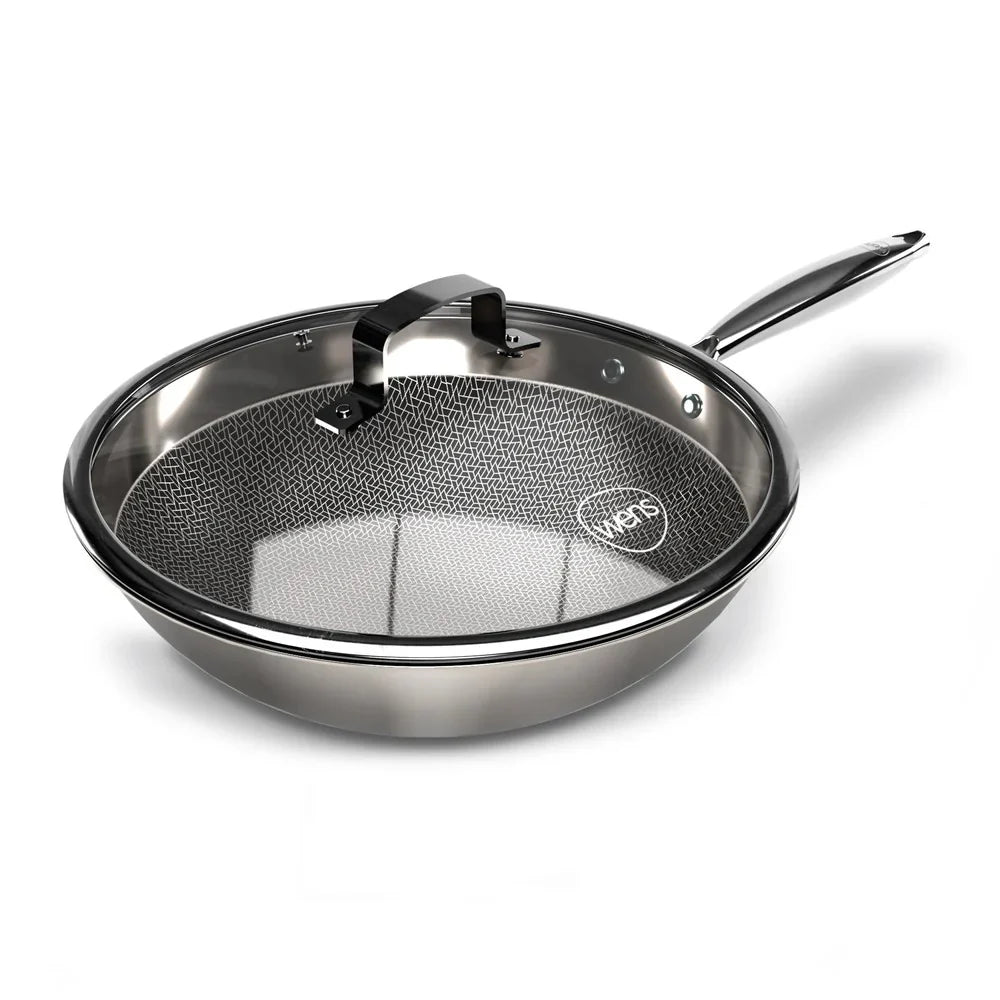Wok Con Tapa 30 Cm, Honey Comb