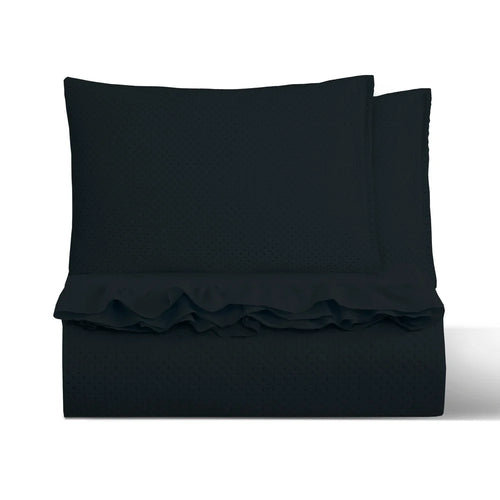 Colección de Quilts Deluxe Martiné en color negro QUEEN