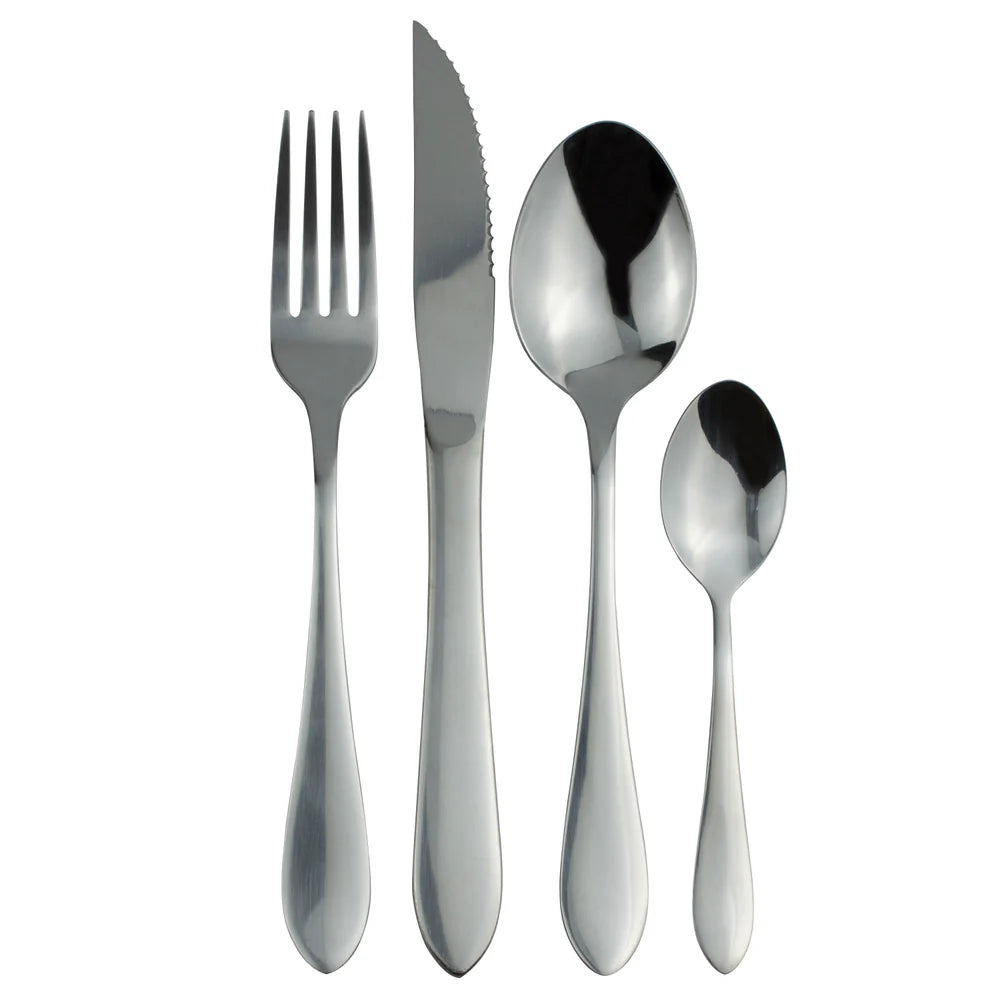 Cubiertos Acero Inoxidable Carnes 24Pzs Vancouver