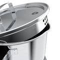 Batería de Cocina 7 Piezas Acero Inoxidable 550-7SS