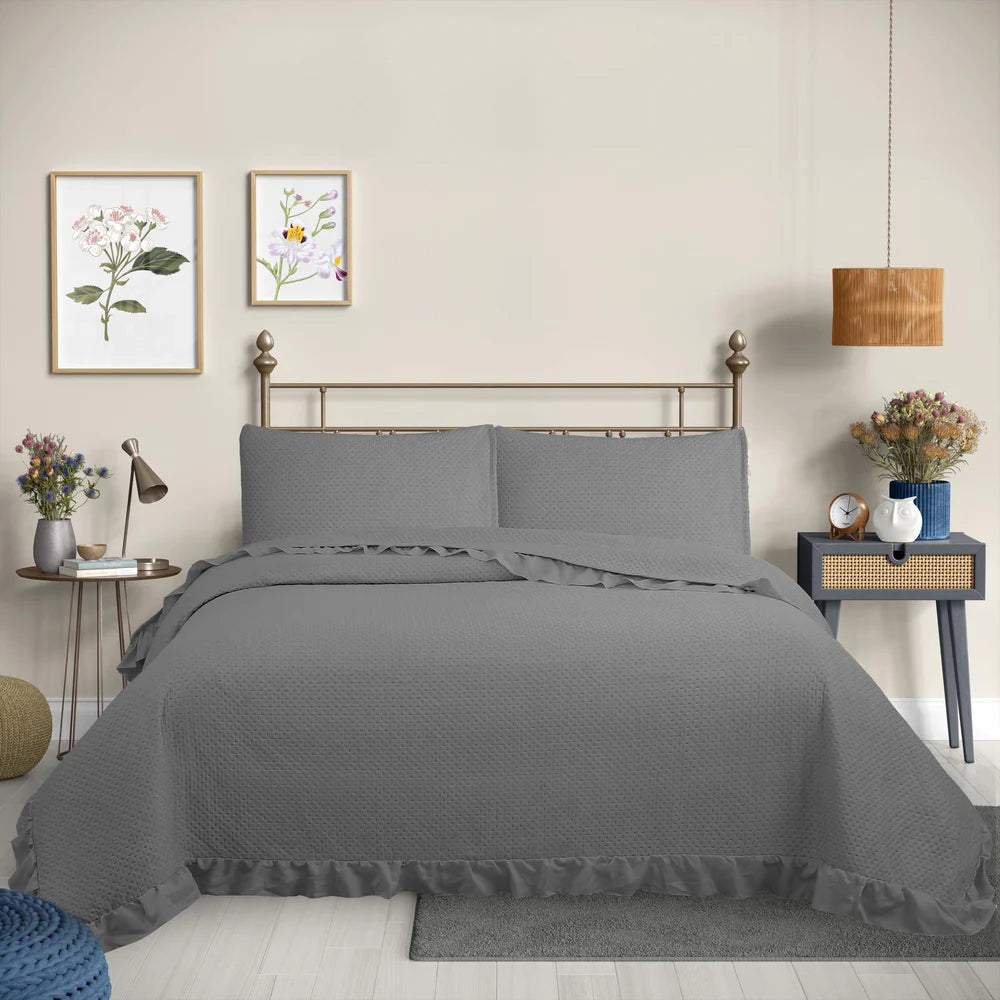 Cubrecama Quilt Gris - Magic Collection Martiné SUPER KING