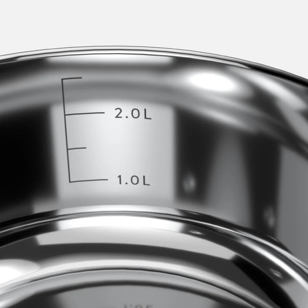 Batería de Cocina 7 Piezas Acero Inoxidable 550-7SS