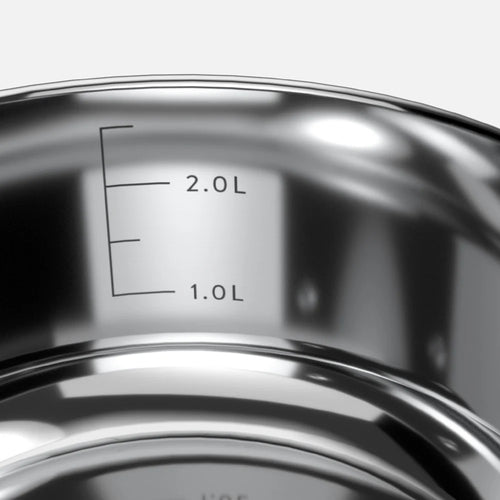 Batería de Cocina 7 Piezas Acero Inoxidable 550-7SS