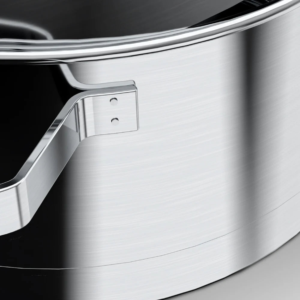 Batería de Cocina 7 Piezas Acero Inoxidable 550-7SS