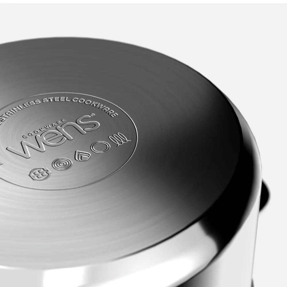 Batería de Cocina 7 Piezas Acero Inoxidable 550-7SS